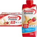 Premier Proteïne Shake, Aardbeien & Cream, 30g Proteïne, 11 fl oz, Verpakking van 12 (Verpakking mei Vary)