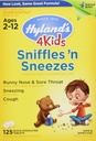 Zinc for Kids Ages 2+, Cold Medicine Tablets, Hyland's 4 Kids Sniffles n' Sneezes, Decongestant, Headache and Sinus Relief, Natural Treatment for Allergy and Common Cold Symptoms, 125 Count