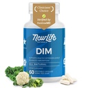 NewLife Naturals DIM Supplement 300mg voor vrouwen en mannen - Hormonale Acne, Estrogen Balance Pillen, Post Menopauze relief 