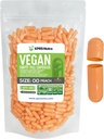 XPRS Nutra Maat 00 Lege Capsules - 500 Graaf Lege Vegan Capsules - Vegetarische Lege Pillen - DIY Plantaardige Capsule Filling- Veggie Pill Caps (Peach)