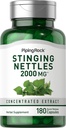 Piping Rock Stingling Nettle Capsules 2000 mg 180 Pills Onbewerkte Leaf Extract Niet-GMO en Glutenvrij Kruidensupplement