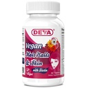 DEVA Veganistisch haar, nagels & huidvitaminen & mineralen met biotine, supplement, 90 tabletten