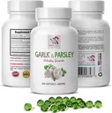anti-oxidant supplementen - GARLIC EN PARSLEY ODORLESS FORMULA - knoflooksupplementen, knoflook- en peterseliesupplementen, peterseliesupplementen, geurloze knoflooksupplementen, peterselie - 1B 100 Softgels