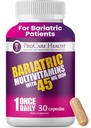 ProCare Health Bariatrische Multivitamine met 45 mg ijzer (30 Makkelijk te slikken Capsules) - Eenmaal dagelijks Post-Op Ondersteuning voor Gastric Bypass & Sleeve met 1 maand aanbod, Geen kunstmatige kleuren, Glutenvrije