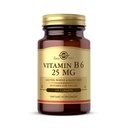 Solgar Vitamine B6 25 mg, 100 tabletten - Ondersteunt energie Metabolisme, hartgezondheid en gezond zenuwstelsel - B Complex Supplement - Veganistisch, glutenvrij, zuivelvrij, Kosjer - 100 porties