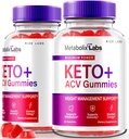 rize labs - - Metabox Labs Keto Plus ACV Gummies - Weight Management Ondersteuning Apple Cider Vinegar Supplement (120 Gummies)