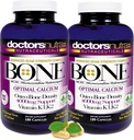 (Pack of 2) Calcium 1000 Milligrams with 4000 Milligrams MCHC for Complete Calcium Maximum Bone Strength Support by Doctors Nutra Nutraceuticals Plus K1. K2, Magnesium, Vitamin D, Zinc, and More