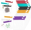 Zippered Pill Pouch Herbruikbare Pill Pouch Bags Opbergzakken met schuifslot Pill Bags Kleine draagbare Pill Bag Travel Plastic Pill Bag met schuifslot voor pillen Kleine items (12 stuks)