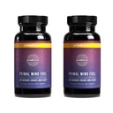 2 Pack, Primal Mind Fuel Brain Booster voor Focus, Energie, Duidelijkheid, Geheugen Hersen Gezondheid 30 Capsules Nootropics Hersenen Ondersteuning Supplement voor mannen en vrouwen