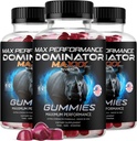 (3 Pack) Dominator Maxxx Gummies for Men - Dominator Maxx Natural Daily Nutrition Support Premium Advanced Formula Multivitamine Pillen voor algemene gezondheid en welzijn, 180 Gummies voor 3 maanden