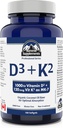 Summit Supplements - Vitamin D3 K2, 180 Softgels - Formulated to Help You Maintain Healthy Bones, Teeth and Muscles - Support Body Calcium Absorption and Reduce Risk of Fractures