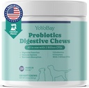 Probiotica voor honden, hondenprobiotica en prebiotica met enzymen, voor Gut & Digestieve Gezondheid en Gistbalans, Ondersteuning Immune System, Kip smaak, 120 Zachte Kauwen