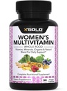 Veganistische vrouwen Dagelijkse Multivitamine 50 Plus met biologische WholeFood Based Natuurlijke Ingrediënten, Gember, Maca, Multi-Vitamine B Complex & More - Energie Ondersteuning, Immune System Booster - 90 Capsules