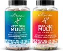 Eu Natural Next Gen Multivitamine bundel voor hem & haar- geoptimaliseerde dagelijkse ondersteuning voor energie, hart, bot, haar & huidgezondheid en meer