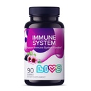 LIVS Immuunsysteem Vlierbessen Gummies voor volwassenen en kinderen Geavanceerde Immuun Ondersteuning Supplement met Vitamine C, Echinacea, & Propolis 