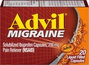 Advil Migraine Liquid Filled Capsules - 20 st., Verpakking van 6
