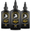 Bossman Jelly Beard Oil voor mannen - 3 Pack (12 oz in Total, Gold Scent)