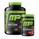 Muscle Pharm Combat 4lb Chocolade Proteïne en MusclePharm Assualt Fruit Punch Preworkout