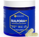 N-Acetyl-L-Cysteine 600mg NAC Supplement - Sulforaphane Supplement 25mg - Superfood Kale Leaf Powder with Organic Broccoli Spout - Brain Health Antioxidants - 60 NAC Capsules