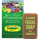 Dr. Ohhira's Probiotica Originele Formule 60 Capsules met Bonus Beauty Bar Zeep Reisgrootte 20g - Geen Koeling Supplement voor vrouwen en mannen, 13 Probiotische Strains