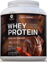 Premium 100% Wei Proteïne Poeder 24g, Dubbele Rijke Chocolade, Geavanceerde Isolaat Proteïne voor Spier Gain, Herstel & Immuun Systeem Ondersteuning, Geen Toegevoegd Suiker, Voor Shakes & Chocolate Smoothies - 24 Servers