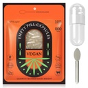 Vegan Leeg pil Capsules Maat 000, 100 Tel leegte capsules met Micro Lab Lepel, Vegetarische Lege Capsules, Vulbare Veggie Pill Capsules 000 voor het maken van uw eigen supplementen