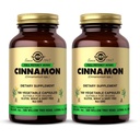 Solgar Cinnamon - 100 plantaardige capsules, Verpakking van 2 - Volledige Potentie (FP) - Non-GMO, Veganistisch, Glutenvrij, Zuivelvrij, Kosher - 200 Totaal porties