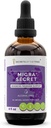 Migra Secret Alcohol-Free, Glycerite Feverfew, Ginger, Periwinkle, Ginkgo, Peppermint. Tinctuur, Herbal Extract Hoofdpijn/Migraine Ondersteuning 4 OZ