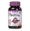 Bluebonnet Voeding Rainforest Animalz Whole Food Based Multiple Chewable Tablet, Kids Multivitamine & Mineraal, Vitamine C, D3, IJzer, Glutenvrij, Melkvrij, Kosjer, 180 Kauwtabletten, gemengde smaak