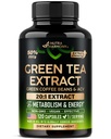 Groene thee Extract Capsules met Green Coffee Beans & Apple Cider Vinegar - Energy & Metabolisme Support - Green Tea Supplement 50% EGCG - 20:1 Natural Extract - voor mannen en vrouwen - 120 Vegan Capsules