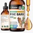 BIO KRAUTER Pine Bark Extract - Rijk aan antioxidanten Liquid Supplement - 400 mg Franse Maritime Pine Bark Extract Drops - Vegan, Alcohol & Sugar Free - 4 Fl Oz