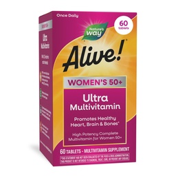 Nature's Way Alive! Women's 50 Plus Ultra Potency Multivitamin, 60 ct