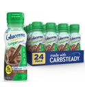 Glucerna Hunger Smart Diabetes Care Shake, Classic Chocolate, Diabetic Meal Vervanging ter ondersteuning van bloedsuiker management, 15g proteïne, 180 Calorieën, klaar om te drinken, 10-fl-oz fles, 24 Pack