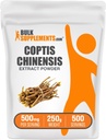 BulkSupplements.com Coptis Chinensis Extract Powder - Golden Thread Supplement, Herbal Supplement - Vegan & Glutenvrij, 500mg per portie, 250g (8.8 oz) (pakket van 1)