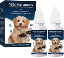 Cataract druppels voor honden, hondenoogdruppels, verbeteren van de helderheid van het zicht, verbeteren oogzicht en cataract(2 x 10 ml)