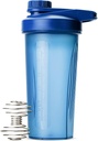 Mr. Pen- Shaker flessen voor eiwitmixen met Twist Cap, 28 oz, Blue Protein Shaker Bottle met Wire Whisk Ball