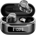 TOZO NC9 Hybrid Active Noise Cancelling Draadloze oordopjes, 6 Mics ENC Clear Call, IPX8 Waterdicht, in oor Bluetooth 5.3 Hoofdtelefoon Stereo Bass oor Buds 59H Speeltijd met LED Display 32 EQs via APP