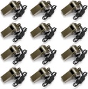 Kingrol 12 Pack veiligheidsflitsen voor volwassenen, luide noodflitsen met Lanyard voor booten, wandelen, kamperen en klimmen