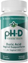 pH-D Feminine Health - 600 mg Boric Acid Suppositories - Woman Owned - for Vaginal Odor Use - 72 count
