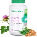 Organika Ma's Milk Herbal Lactation Supplement (120 Caps): Traditional Breastfeeding Essentials Used for Centuries - Blessed Thistle, Fenugreek, Moringa - Lactation Support for Milk Supply Increase