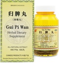 GUI-Pi Wan Herbal Supplement Pill 480 Ct (60 Servings, Economy Size) - Traditionele Chinese Formule voor miltondersteuning