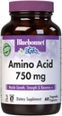 Bluebonnet Nutrition Amino Acid 750mg, High Potency, for Muscle Health*, Soy-Free, Gluten-Free, Non-GMO, Kosher Dairy, White 60 Plantaardige Capsules, 15 Servers