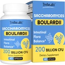 Saccharomyces Boulardii Probiotica 200 Miljard CFUs, klinisch gestuded probiotisch voor vrouwen en mannen Gist voor intestinaal, Gut, Immune & Digestieve Gezondheid, zuurbestendig en Houdbaarheid, 60 Days Supply