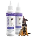 Lachende Paws Huisdieren Gemedicineerde Tris Flush Hondenoor Cleaner oplossing en infectie behandeling voor honden en katten oor Flush voor honden oor Cleaner voor honden en katten - Cat & honden oor Wash bevat Ketoconazol 12oz