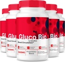 (5 Pack) GlucoBio Capsules, Officiële Gluco Bio Blood Support Supplement, Alle natuurlijke formule ter ondersteuning van de algehele gezondheid en welzijn, Premium vitamine pillen, GlucoBio Reviews (300 capsules)