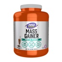 NOW Foods Sports Mass Gainer Proteïne Poeder, Romige Chocoladesmaak, Pea en Wei Proteïne Blend, 5,5 lbs.