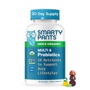 SmartyPants Multivitamine voor mannen, Biologische Gummies: Probiotica, CoQ10, Methylfolaat, Omega 3 (ALA), Vitamine D3, C, Vitamine B12, B6, A, K & Zink voor Immune Support, Biotine, 120 Gummies (30 Day Supply)
