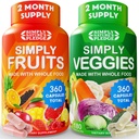 Simply Nature's Pledge -Verpakt met 42 verschillende groenten en fruit - Gemaakt met heel voedsel Superfoods - met Aloë Vera 