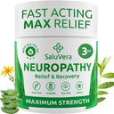 Neuropathie pijnbestrijding crème - maximale sterkte zenuwpijn Reliever voor voet, tenen, handen, benen met Aloë Vera, Arnica, MSM vitamine B6, en Menthol voor snelle werking verlichting 3oz