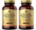 Solgar Calcium Magnesium Citrate - 100 Tablets, Pack of 2 - Non-GMO, Vegan, Gluten Free, Kosher - 40 Total Servings